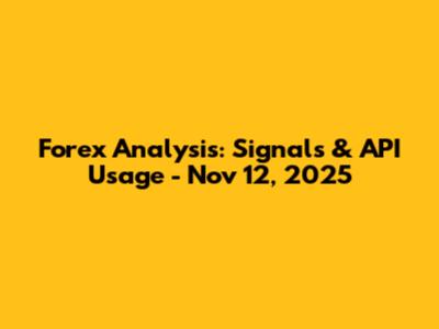 Forex Analysis: Signals & API Usage - Nov 12, 2025