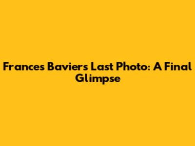 Frances Bavier's Last Photo: A Final Glimpse