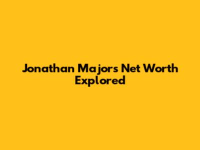 Jonathan Majors' Net Worth Explored