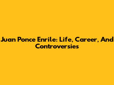 Juan Ponce Enrile: Life, Career, And Controversies